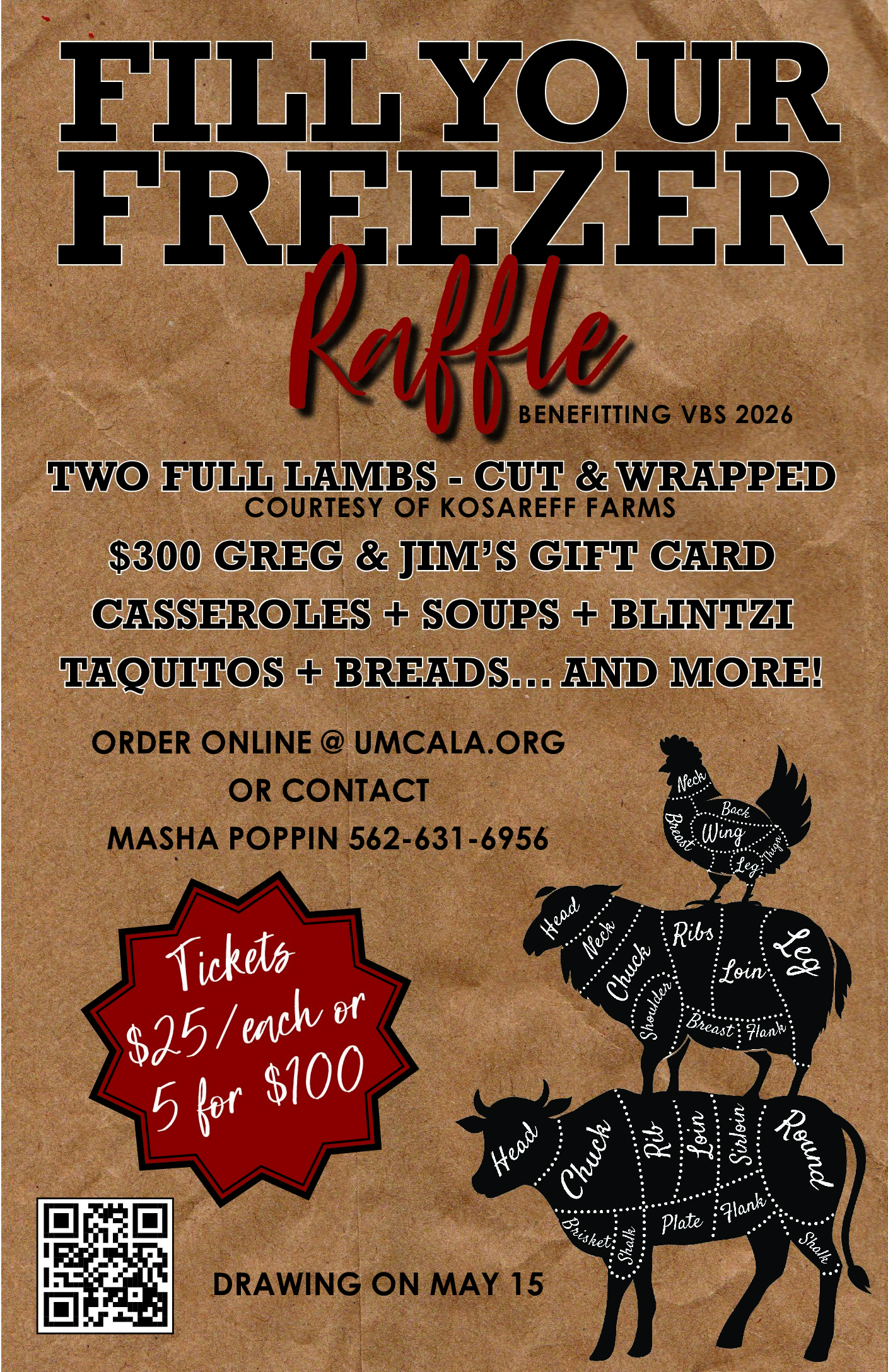 VBS Fill the Freezer Raffle